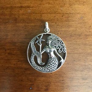 Bali handcrafted mermaid pendant mermaid necklace
